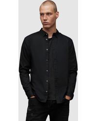 AllSaints - Hawthorne Long Sleeve Shirt - Lyst