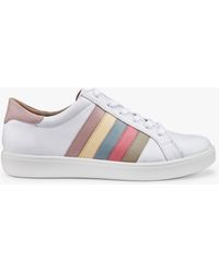 Hotter - Switch Extra Wide Fit Leather Trainers - Lyst