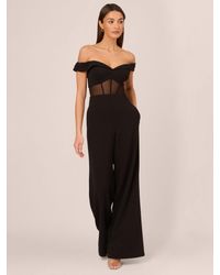 Adrianna Papell - Adrianna By Knit Crepe Jumpsuit - Lyst