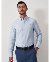Crew - Oxford Stripe Cotton Shirt - Lyst