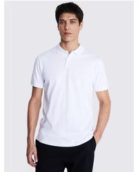 Moss - Pique Short Sleeve Polo Shirt - Lyst