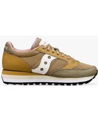 Saucony - Jazz Triple Mesh Leather Blend Trainers - Lyst