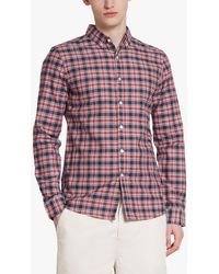Farah - Fraser Organic Cotton Check Long Sleeve Shirt - Lyst