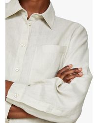 Sisley - Linen Long Sleeve Shirt - Lyst