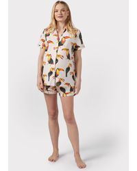 Chelsea Peers - Maternity Organic Cotton Blend Toucan Short Pyjama Set - Lyst