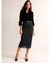 Boden - Floral Lace Midi Pencil Skirt - Lyst