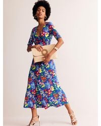 Boden - Rebecca Floral Jersey Midi Dress - Lyst