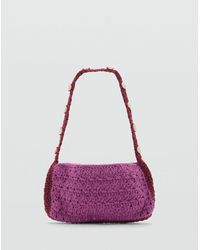 Mango - Vali Crochet Seashell Handbag - Lyst