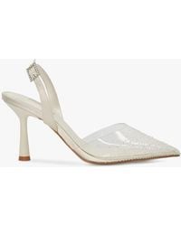 Dune - Bridal Collection Divinely Sea Pearl Slingback Court Shoes - Lyst