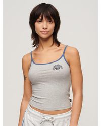 Superdry - Athletic Essentials Branded Cami Top - Lyst
