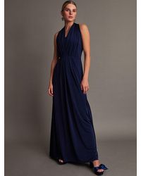 Monsoon - Thea Multiway Bridesmaid Dress Blue - Lyst