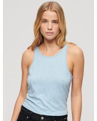 Superdry - Ruched Cropped Tank Top - Lyst