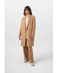 Johnstons of Elgin - Classic Camel Cashmere Coat - Lyst