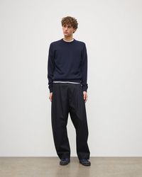 Johnstons of Elgin - Rory Dark Classic Cashmere Crew Jumper - Lyst