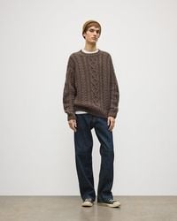 Johnstons of Elgin - Macdonald Aran Cable Cashmere Jumper - Lyst