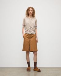 Johnstons of Elgin - Brae Merino Short Sleeve Cardigan - Lyst