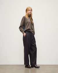Johnstons of Elgin - Jessie Back Split Colour Block Cashmere Jumper - Lyst
