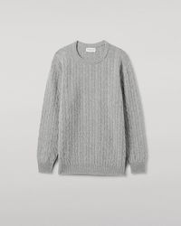 Johnstons of Elgin - Cable Knit Light Cashmere Jumper - Lyst