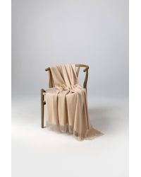 Johnstons of Elgin - Blonde Cashmere Throw - Lyst
