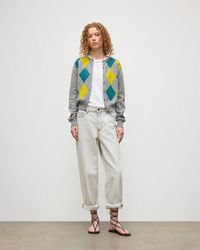 Johnstons of Elgin - Clan Argyle Cashmere Cardigan - Lyst