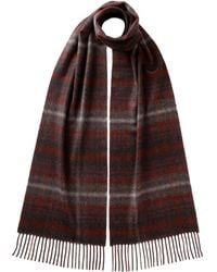 Johnstons of Elgin - Soft Blur Check Cashmere Scarf - Lyst