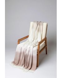 Johnstons of Elgin - Diffused Stripe Merino Wool Throw - Lyst