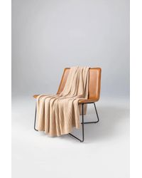 Johnstons of Elgin - Texture Knitted Cashmere Throw - Lyst
