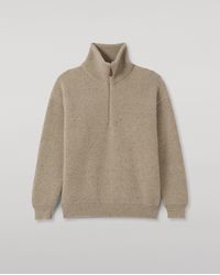 Johnstons of Elgin - Kinnaird Half Zip Donegal Cashmere Jumper - Lyst