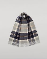 Johnstons of Elgin - Bannockbane Tartan Merino Scarf - Lyst