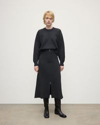 Johnstons of Elgin - A-Line Milano Dark Cashmere Skirt - Lyst