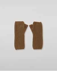 Johnstons of Elgin - Della Ribbed Cashmere Wristwarmers - Lyst