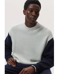 Johnstons of Elgin - Colour Block Relaxed Cashmere Jumper - Lyst