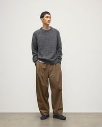 Johnstons of Elgin - Fyfe Dark Marl Cashmere Jumper - Lyst