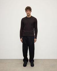 Johnstons of Elgin - Aran Cable Dark Cashmere Jumper - Lyst