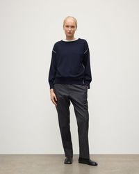 Johnstons of Elgin - Tilda Dark Cashmere Jumper - Lyst