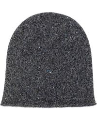 Johnstons of Elgin - Mid & Dark Marl Cashmere Donegal Beanie - Lyst