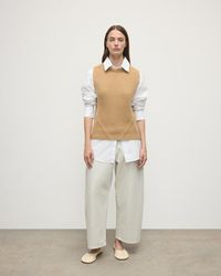 Johnstons of Elgin - Sleeveless Camel Cashmere Tank Top - Lyst