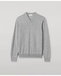 Johnstons of Elgin - Rory Classic Cashmere V-Neck Jumper - Lyst
