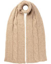 Johnstons of Elgin - Luxe Cable Cashmere Scarf - Lyst