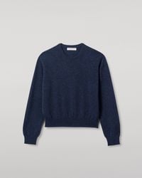 Johnstons of Elgin - Lunan Classic Crew Neck Cashmere Jumper - Lyst