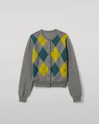 Johnstons of Elgin - Clan Argyle Cashmere Cardigan - Lyst