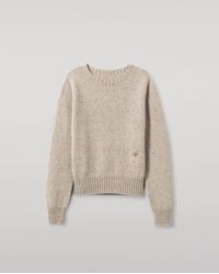Johnstons of Elgin - Cairn Natural Donegal Cashmere Jumper - Lyst