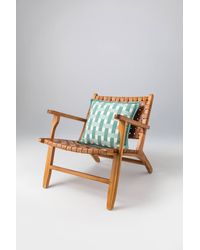 Johnstons of Elgin - Blanket Stitched Basketweave Cushion - Lyst