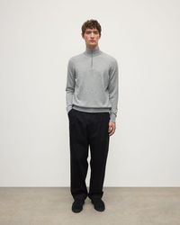 Johnstons of Elgin - Cashmere Light Zip Neck Jumper - Lyst