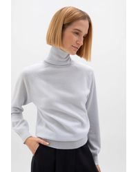 Johnstons of Elgin - Cashmere Roll Neck Light Jumper - Lyst