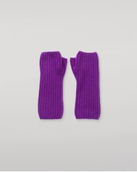Johnstons of Elgin - Della Ribbed Cashmere Wristwarmers - Lyst