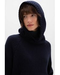 Johnstons of Elgin - Oversized Dark Cashmere Hoodie - Lyst