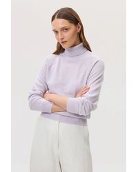 Johnstons of Elgin - Classic Cashmere Roll Neck Light Jumper - Lyst
