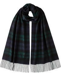 Johnstons of Elgin - Watch Tartan Merino Scarf - Lyst