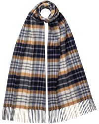 Johnstons of Elgin - House Check Oversized Cashmere Scarf - Lyst